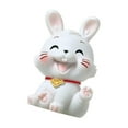 thumbnail image 3 of Baohd Chinese Rabbit Statue Bunny Figurine Craft for Holiday Store Decoration Lift the Feet, 3 of 9
