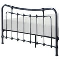 thumbnail image 4 of Ryan Full Size Metal Bed, Platform Foundation, Black Curved Spindle Frame, 4 of 5