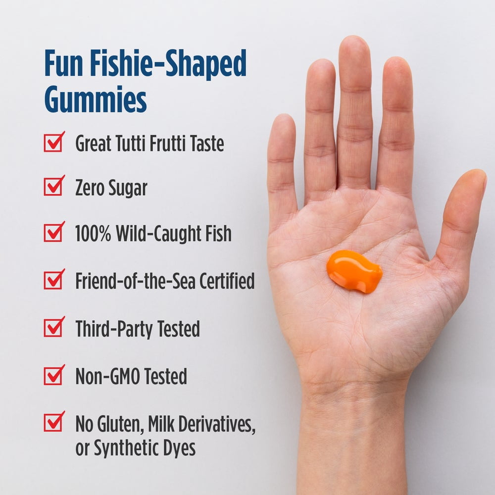 Nordic Naturals Nordic Omega-3 Fishies,Tutti Frutti, 300 Mg, 36 Gummies