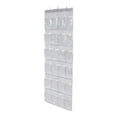 thumbnail image 1 of Organizador de zapatos de puerta Sunnimix con 24 bolsillos transparentes blanco, 1 of 3