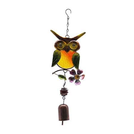 YIDEDE Window Balcony Owl Decor Wind Chimes Yard Home Wall Hanging Bells Garden Ornament