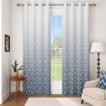 thumbnail image 5 of Nanqianyi Ombre Navy Damask Blackout Curtains,Thermal Insulated Window Drapes For Bedroom Living Room,Set of 2,42x63 Inch, 5 of 6