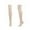 Beige, variant on WREESH Women Fashion Thigh High Socks Over Knee Stockings Winter Striped Solid Color Thickening Knit Over-The-Knee Stockings White