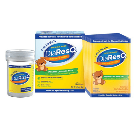 DiaResQ Childrens 6 Count, Soothing Fast Diarrhea Relief for