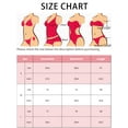 thumbnail image 5 of Women's Criss Cross Halter Cutout Drawstring Swimsuit Plunge 1 Piece Bathing Suit Monokini Swimwear Black M, 5 of 5