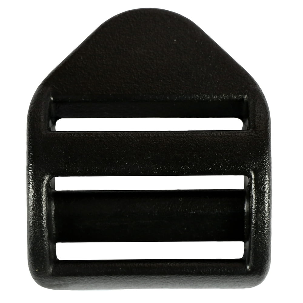 Strapworks 1 Inch Plastic Strap Adjuster Buckles Black Slider Lock