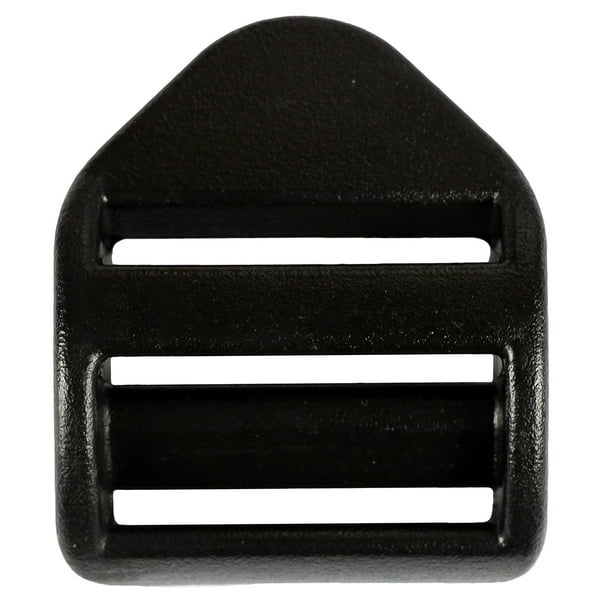 Strapworks 1 Inch Plastic Strap Adjuster Buckles Black Slider Lock