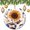 Pattern-5, variant on Sunflowers And Blue Wildflowers Christmas Ornament Vintage Yellow Style Natural Floral Ceramic Double Sided Tree Xmas Ornament Christmas Tree Ceramic Ornament Decoration for Woman Friend Birthday