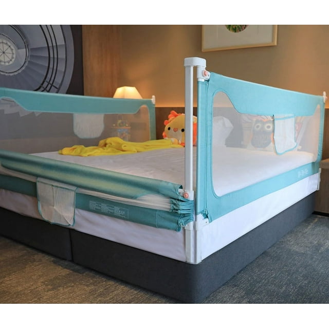 Barandillas U/D extra largas y altas para bebés y niños, color verde