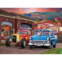 Bits and Pieces Hot Rod Sunset 100-Piece Jigsaw Puzzle 15" x 19"