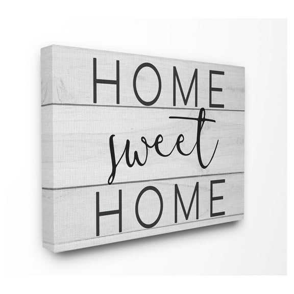 The Stupell Home Decor Collection Home Sweet Home Planks Wall Art