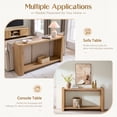 thumbnail image 6 of Aitjunz 63" W Long Console Table for Entryway, 2-Tier Modern Narrow Entryway Table with Storage, Natural, 6 of 8