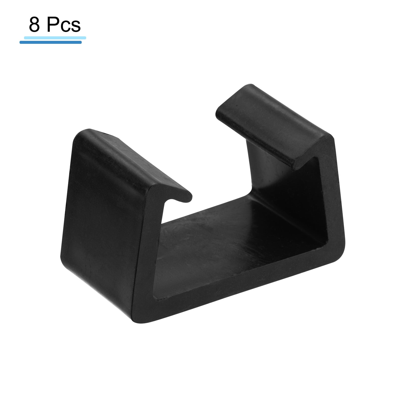 Unique Bargains Patio Furniture Clip Rattan Furniture Clamps Wicker Fasteners Black 8