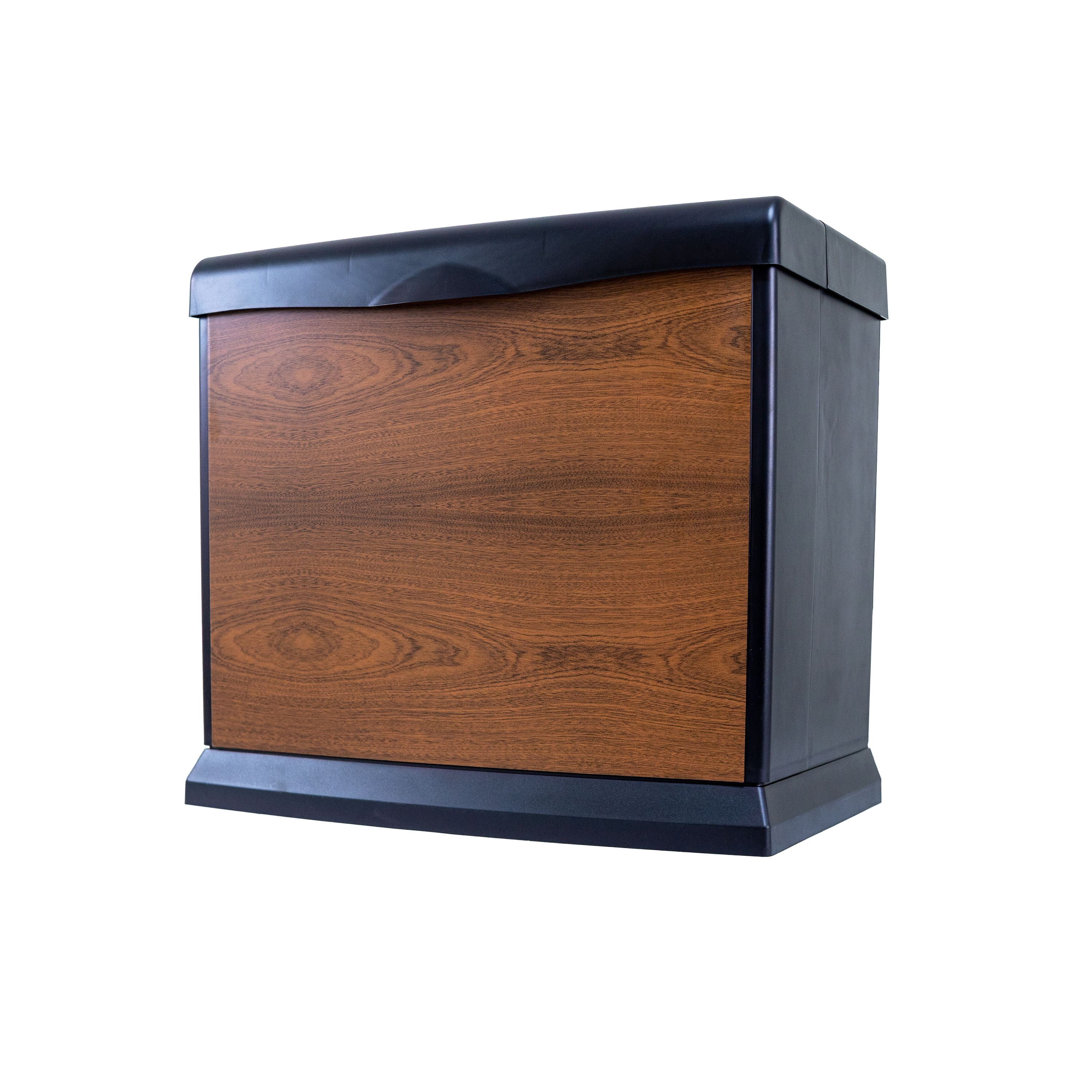 AIRCARE Copper Night Whole House Evaporative Humidifier with Auto Shutoff, Adjustable Humidistat, 4.75-Gallon Console and Refill Indicator- Walnut