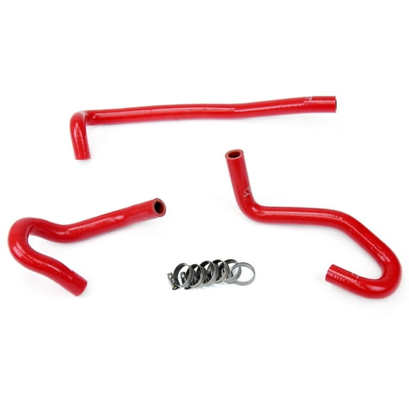 HPS Red Reinforced Silicone Heater Hose Kit for Toyota 00-06 SequoiaTundra V8 4.7L Left Hand Drive
