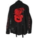 thumbnail image 1 of chamarra de mezclilla desgastada con estampado de calavera/cobra para hombre Negro/Cobra CH Negro/Cobra CH Xishao ropa, 1 of 2