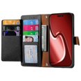 thumbnail image 2 of For iPhone 16 Pro Max Case RFID Blocking Zipper Pocket Leather Wallet Phone Cover - Black, 2 of 5