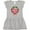 AC-Heather Grey, variant on Inktastic Merry Christmas Wreath with Red Bow and Ornaments Girls Toddler Dress