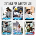 thumbnail image 4 of SereneLife 50 Pack Disposable Face Masks, 3-Ply Breathable Non-Woven Fabric with Comfortable Earloops, Lightweight Daily Use Protective Masks for Adults (Black), 4 of 5