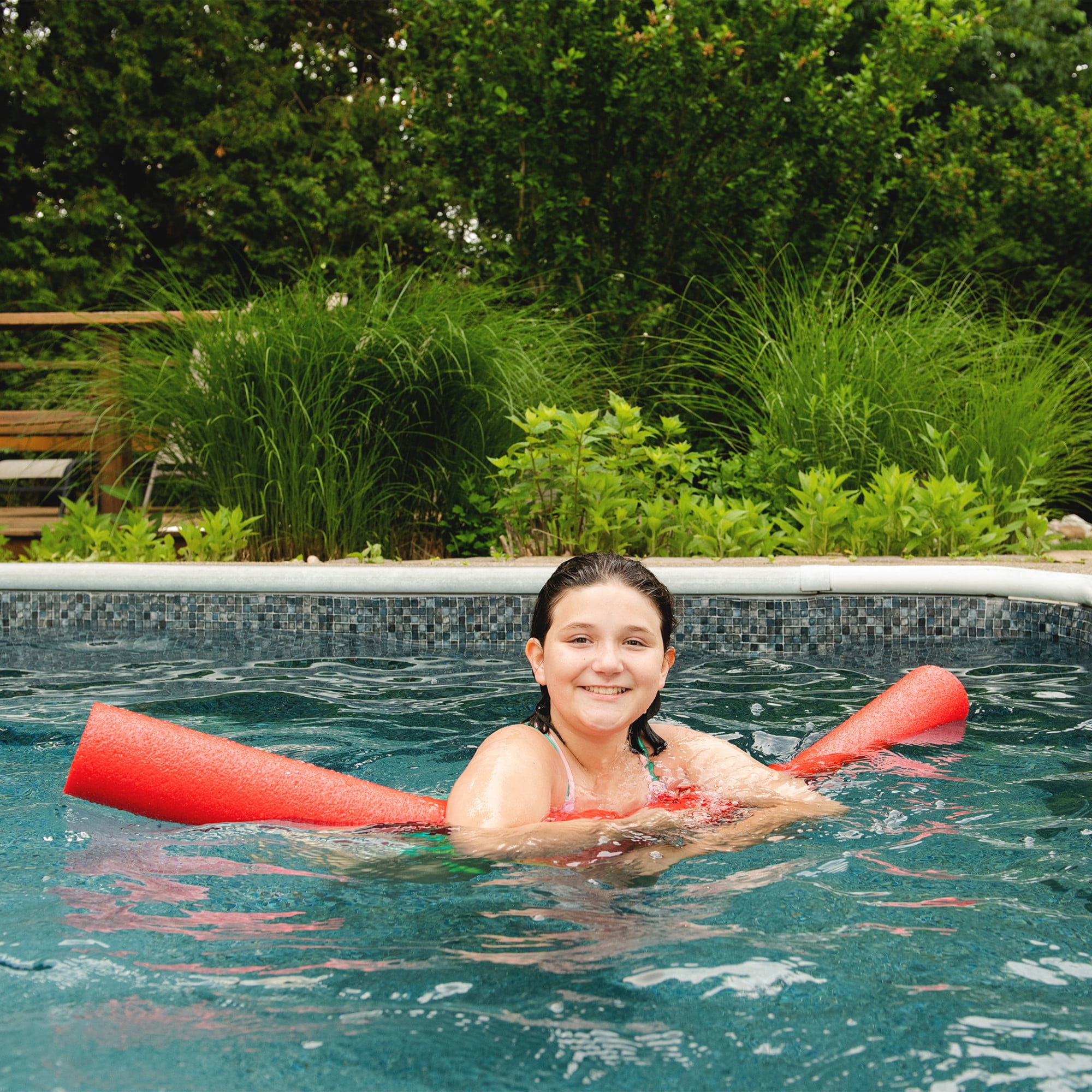 (20 pack) Big Joe Mega Swim Noodle Pool Noodle (Single Unit), Blue, 48 inches long, 4 inches wide
