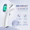 thumbnail image 2 of Forehead Thermometer for Adults, Kids & Babies, No-Touch Infrared Thermometer, Digital Thermometer with LCD Backlight Display, Fever Alarm and 1s Instant Reading, 2 of 8