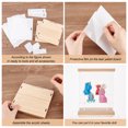 thumbnail image 4 of 1 Set 3-Tier Transparent Acrylic Presentation Boxes Minifigures Display Case with Wood Base for Doll Action Figures Storage Clear Finish Product: 15x15x18cm 10Pcs/set, 4 of 6