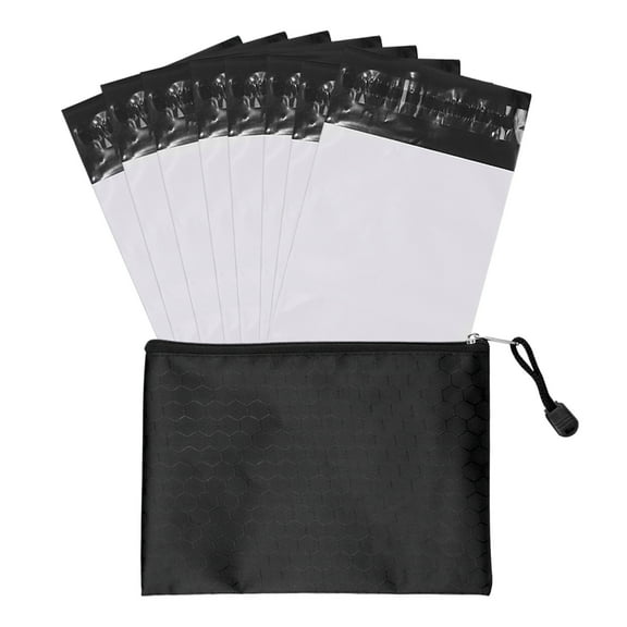 Tuciyke Sanitary Napkin Disposal Bags Pack of 100,Sanitary Disposal Bags White Opaque Bags 5x8inches Feminine Personal Disposal Bags For Tampons,Sanitary Pads,Sanitary Liners(with Black Storage Bag)