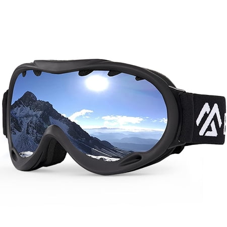 BalanceFrom Premium Ski Goggles，UV Protection, Anti-Fog Dual-Lens, Mirrored Low-Light Lens, for Men & Women，Skiing