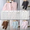 thumbnail image 5 of ZIXKCGDSE Girls Clothes Set Crew Neck Long Sleeve Top and Wide Leg Pants Warm Fall Winter Outfits Size 11-12 Years, 5 of 5