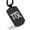Black, variant on Stainless Steel Virgo Zodiac Sign (Maiden) Dog Tag Pendant Necklace