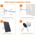thumbnail image 4 of Cámaras De Panel Solar Inalámbricas Para Exteriores, 10 W PET EVA Monocristalino, Cámara De Seguridad A Prueba De Agua Panel Solar Con Cable De 9.8 Pies Soporte Ajustable, 4 of 7