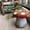 Black+ Gray,Orange, variant on Olurrisa 13.4" Oversized Mushroom Statue Stool, Resin Garden Stool with Forest Base, Multi-Purpose Decorative Stool for Courtyard, Lawn, Indoor & Outdoor Summer Decoration