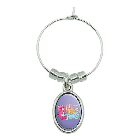 Care Bears: Unlock the Magic All the Feels Wine Glass Oval Charm Drink Marker