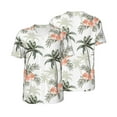 thumbnail image 3 of Daiia Vintage Palm Trees Mens Baseball Jersey Button Down Shirts Short Sleeve Sports Uniforms-XX-Large, 3 of 9