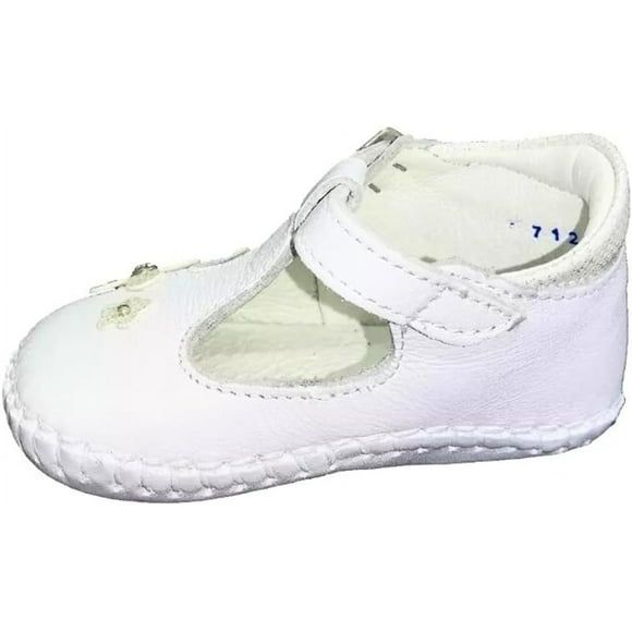 Zapatos para Bebe niña de Vestir para niña 12 18 y 24 Meses Casual con Flores Blanco (Blanco, Sistema Tallas Calzado JP, Niño (0-5 años), Medición, 11.0 cm)