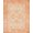 Orange Beige, Pattern 16, variant on ODIKA Southwestern Star Medallion Door Vintage Stepped Border Design for Playroom, Bedroom, Reading Nook, Pet Friendly & Kids Safe Play