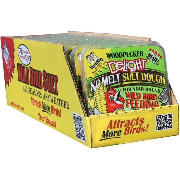 C&S Products Woodpecker Delight Suet, No Melt for Year Round Feeding