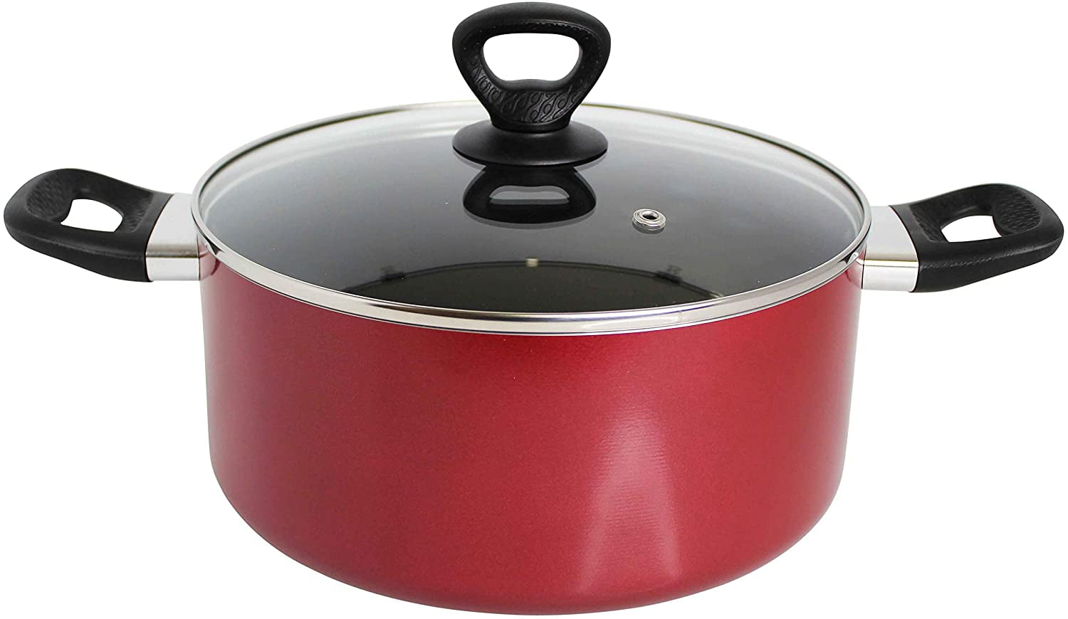 Best Buy: T-Fal Mirro Get-A-Grip Nonstick 10-Piece Cookware Set Red A796SA74