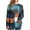 Navy, variant on LEAVINGSUO Womens Plus Size Tops Long Sleeve Women's Casual Round Neck Long Sleeve Printed Loose Shirt Blouse Tops
