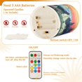 thumbnail image 5 of Yayeee Flameless Candles with Remote Flickering Battery Operated Multi Color Changing, Floral Mountain, 5 of 7