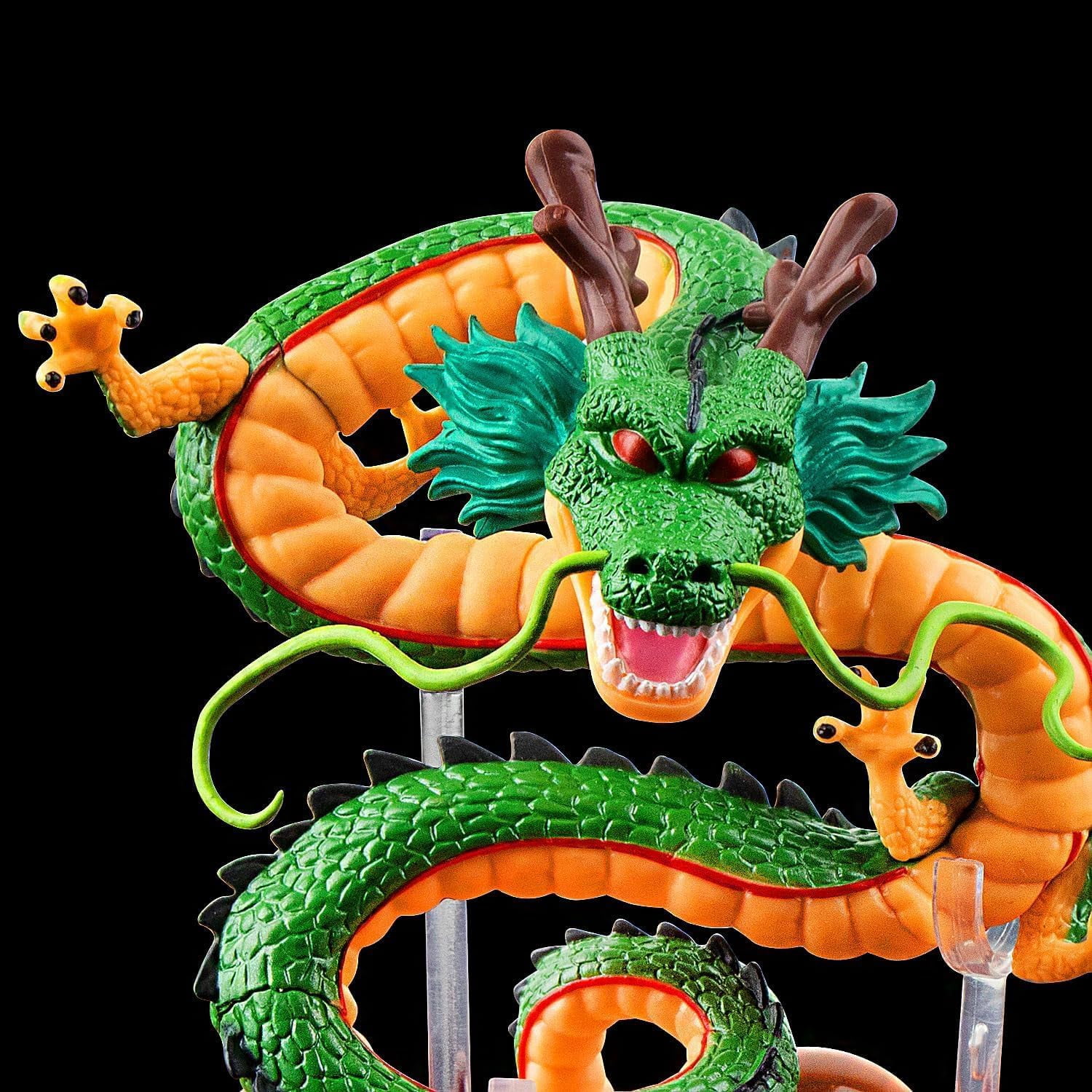 DLD Resin Dragon Doll Dragon Statue Set + 3.5cm Crystal Ball + Shelf with Gift Box Christmas Gifts, Hottest Anime Gift & Home Decor