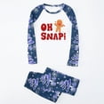 thumbnail image 3 of Oh Snap! Gingerbread Christmas Pajamas for Family and Dog, Blue Holiday PJ Sets, Plus Size Available, 3 of 7