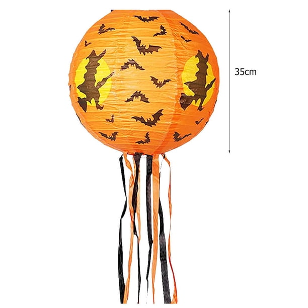 Colgante De Hombre De Pan De Jengibre Linternas de papel plegables de Halloween Linternas de diseño clásico para artículos de Ghost Festival Sywqhk Libre de BPA