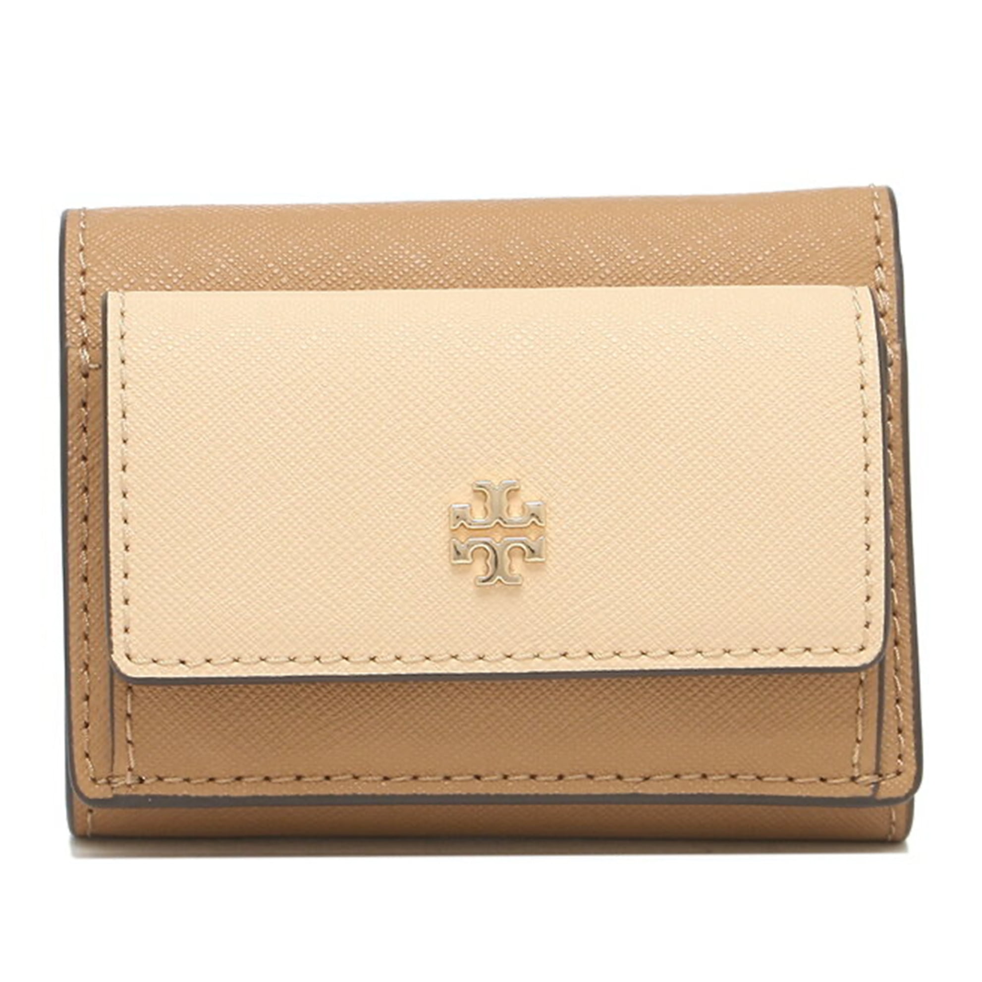 Tory Burch Emerson Saffiano Leather Zip Card Case (Yarrow