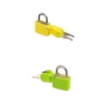 thumbnail image 1 of Mini de 2 colores con llave pequeña para maleta, joyero, bolsas, amarillo Amarillo verde jinwen Candado de latón, 1 of 8