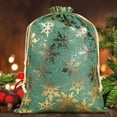 thumbnail image 5 of RBCKVXZ Christmas Gift Bag Sacks for Presents 8x12 Inch, Green Christmas Tree Snowman Deer Stocking Storage Sack Present Xmas Gift Bags Party Favors Bags, 5 of 7