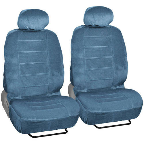 BDK Regal Car Seat Covers, Dotted Cloth 4 Piece Premium Low Back Seat Covers