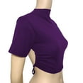 thumbnail image 3 of Mittory Women's Tie Back Crop Top, Sexy Backless Tee for Going Out, Summer & Casual Wear, 3 of 5