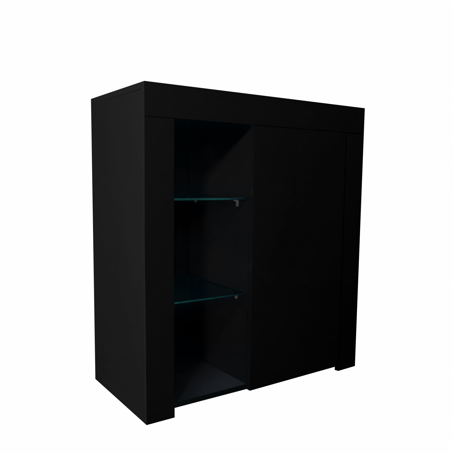 Kadyn Accent Cabinet Buffet Storage Cabinet Cupboard, Kitchen Storage Cabinet Sideboard Furniture with LED, Black Kadyn Accent Cabinet Buffet Storage Cabinet Cupboard, Kitchen Storage Cabinet Sideboard Furniture with LED, Black