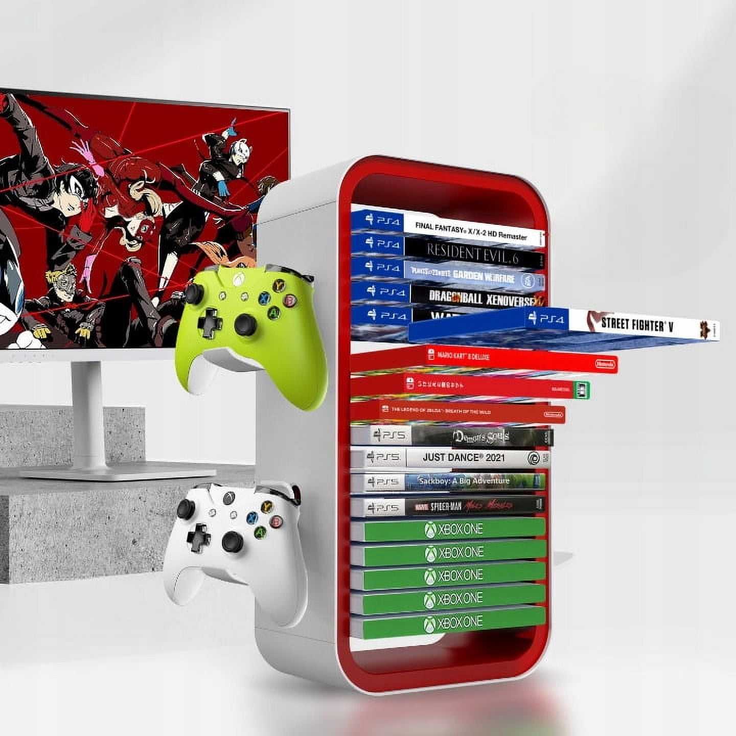 PS5/PS4/switch/XBOX Sereis X&S universal handle storage tray in red
